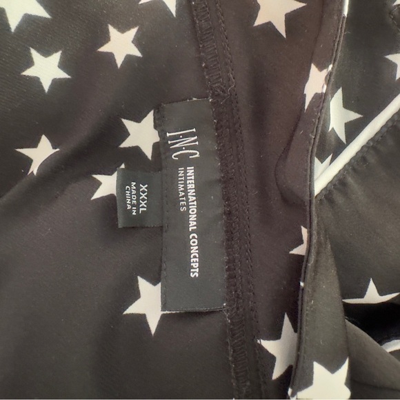 INC Star Printed Sleep Camisole Tank, Black & White Stars Size XXXL - Picture 5 of 5
